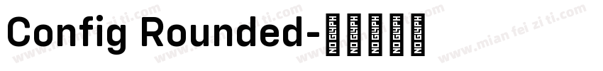Config Rounded字体转换
